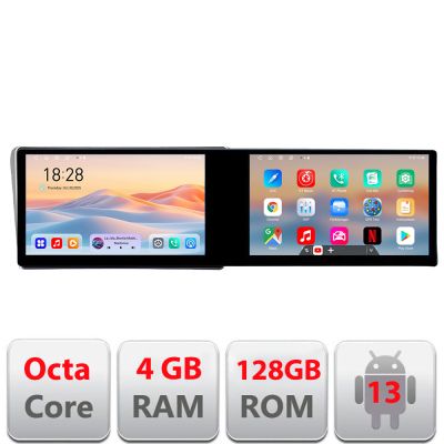 Navigatie Toyota Avensis 2003-2008 Kit-avensis03 Edotec 2 ecrane  8 core 4+128 21.6 inch Incell android Wifi 5Ghz gps internet 32