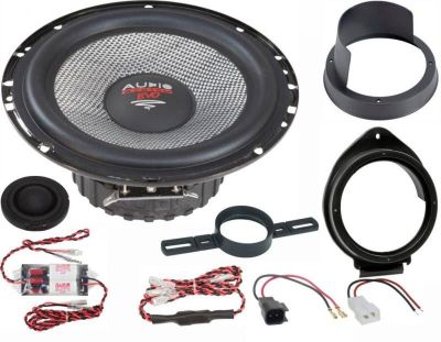 KIT Sistem component Dedicat Opel, Chevrolet EVO2 x-fit  6.5" 165mm 110W pe 2 căi Crossover plug'n'play  Audio System German Sound v1
