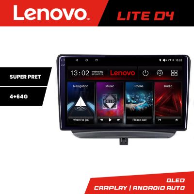 Navigatie Ford Turneo Courier Transit Courier 2014-2021 Lenovo QLED 1K 4+64 WIFI 5Ghz carplay android auto Android kit-turneo+EDT-LITE-D4-9-4+64