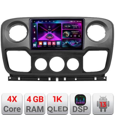 Navigatie Opel Movano, Renault Master 2010-2021 Android radio gps internet 4+64 InCell Display 1KGB 4-Core Kit-movano+EDT-E210-RK