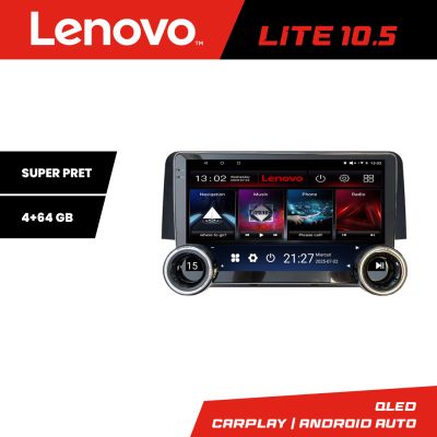 Navigatie Honda Civic 2016-2020 Kit-669 Lenovo  8 core 4+64 10.5 inch Incell 1K android Wifi 5Ghz gps internet