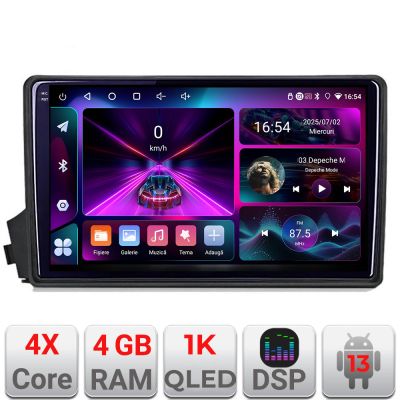 Navigatie Ssangyong Kyron Actyon A-158  4+64 InCell Display 1K Android Waze USB Navigatie Internet Youtube Radio