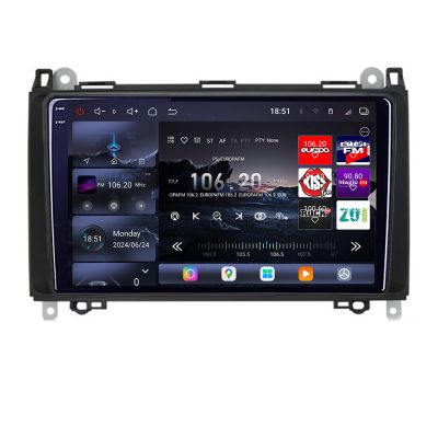 Navigatie Mercedes VW Edotec Kit-068 8 core QLED 2K 16+512GB 360 Android Waze USB Navigatie Internet Youtube Radio v1
