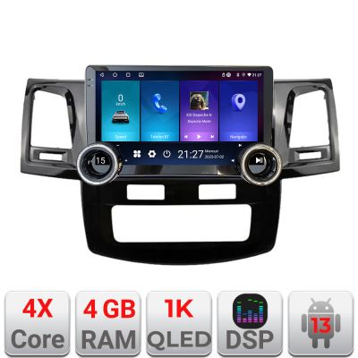 Navigatie Toyota Hilux 2008-2014 Kit-143 Edotec  4+64 10.5 inch Incell 1K android Wifi 5Ghz gps internet