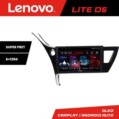 Navigatie Toyota Corolla 2017- Lenovo Kit-COROLLA17 8 core 6+128 GB Android Waze USB Navigatie Internet Youtube Radio