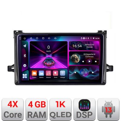 Navigatie Toyota Urbancruiser 2009-2014 Quad Core 4+64 InCell Display 1K Android Waze USB Navigatie Internet Youtube Radio