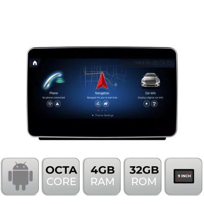 Navigatie Mercedes ML GL 2012-2014 NTG4.5 ecran de 9" Android gps 4G 4+32 1280x720