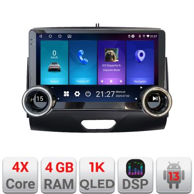 Navigatie Ford Ranger 2015-2019 Edotec 4+64 10.5 inch Incell 1K android Wifi 5Ghz gps internet