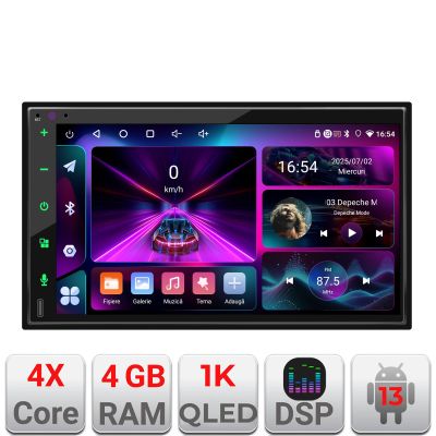 Navigatie universala E300 Android 7" 4+32 Qled touchscreen internet