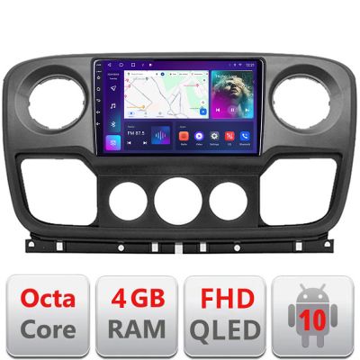 Navigatie Opel Movano, Renault Master 2010-2021 Android Ecran QLED octa core 4+64 carplay android auto KIT-movano+EDT-E310V3 v2