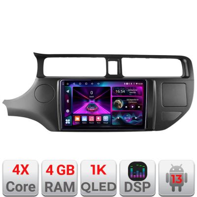 Navigatie Kia Rio 2011-2013 A-204 4+64 InCell Display 1K Android Waze USBNavigatie Internet Youtube Radio V1