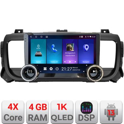 Navigatie Citroen Jumpy Toyota ace Peugeot Traveller Kit-jumpy16 Edotec  4+64 10.5 inch Incell 1K android Wifi 5Ghz gps internet v2