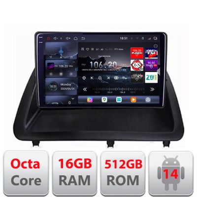 Navigatie Lexus CT 2011-2018 varianta cu ecran de fabrica Qled 2K Octa Core 16+512GB LTE 4G DSP Wifi 5Ghz android auto carplay radio gps internet KIT-ct-high+EDT-E809-2K