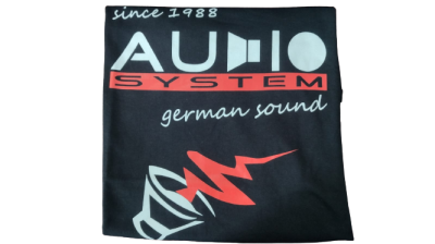 Tricou cu sigla AUDIO SYSTEM pe piept W-TSHIRT-L