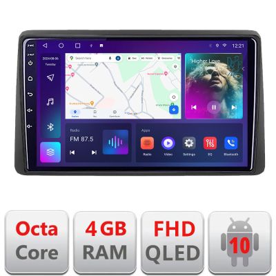 Navigatie Dacia Duster dupa 2019 B-199 Android Ecran QLED octa core 4+64 carplay android auto KIT-199+EDT-E310V3