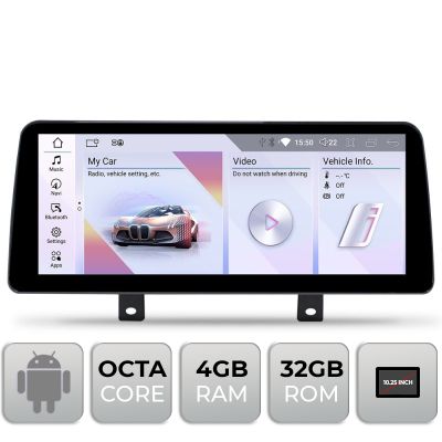 Navigatie BMW X5 X6 F15 F16 2016-2019 cu ecran EVO Android ecran 10.25" 4+32 4G BT