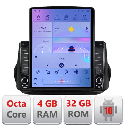 Navigatie Peugeot Bipper, CitroenNemo, Fiat Qubo 2008-2017 Android radio gps internet  Octa Core 4+64 LTE Kit-bipper+EDT-E710 v2