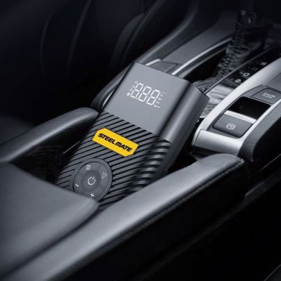 Compresor auto portabil Steelmate P07 si incarcator auto