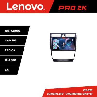 Navigatie Audi A6  Lenovo Kit-102 8 core QLED 2K 12+256 360 Android Waze USB Navigatie Internet Youtube Radio