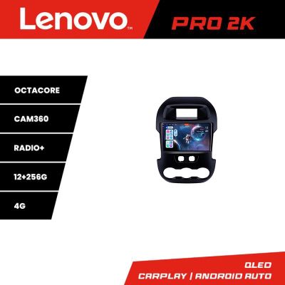 Navigatie Ford Ranger 2011-2015 8 core QLED 2K 12+256 360 Android Waze USB Navigatie Internet Youtube Radio Lenovo