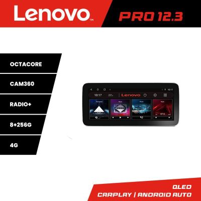 Navigatie Mercedes GLK 2008-2011 NTG4 Lenovo PRO 8+256 12.3 inch qled android 4G DSP gps internet  Kit-glk-ntg4