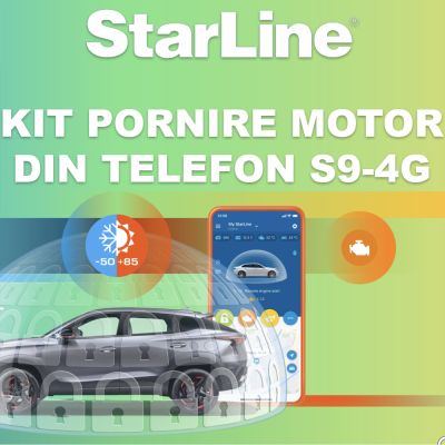 Kit pornire motor Starline S9 v2 4G Ferrari * Toate, aplicatie telefon 4G (montaj inclus)