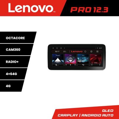 Navigatie Citroen Berlingo 2015-2018 K-berlingo Lenovo PRO 4+64 12.3 inch qled android 4G DSP gps internet 32