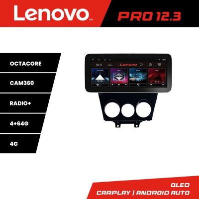 Navigatie Mazda RX8 2003-2008 Lenovo PRO 4+64 12.3 inch qled android 4G DSP gps internet  8Core