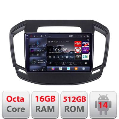 Navigatie Opel Insignia 2014-2017 Edotec Kit-338 8 core QLED 2K 16+512GB 360 Android Waze USB Navigatie Internet Youtube Radio