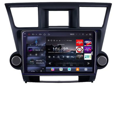 Navigatie Toyota Highlander 2007-2013 Android radio gps internet 8 core QLED 2K 16+512GB 360 Edotec