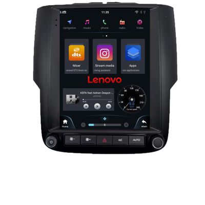 Navigatie Dodge Ram 2013-2018 Lenovo Tesla Qled 9.7" Octacore Qualcomm 8 Gb RAM 128Gb Hdd 4G DSP profesional Carplay Android Auto 360 camere Bluetooth
