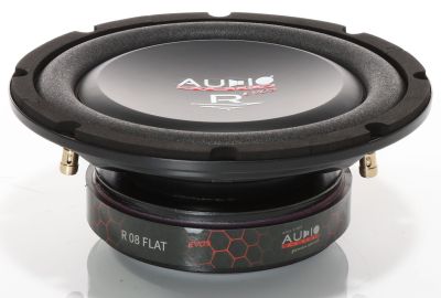 Subwoofere plat de înaltă eficiență R 08 FLAT EVO3-D4, realizat cu MDF de10/18mm