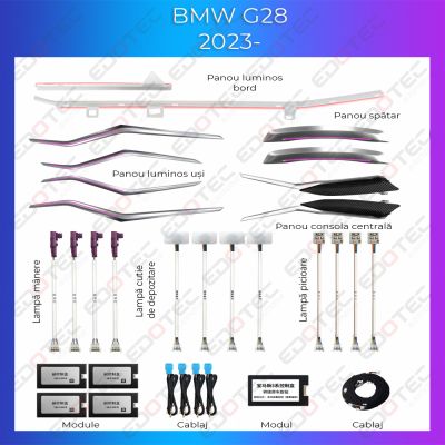 Lumini Ambientale NIGHTVIBE BMW G28 2023-set complet control telefon sau sistem original