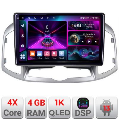 Navigatie Chevrolet Captiva 2012-2018 Manual A-109  4+64 InCell Display 1K Android Waze USB Navigatie Internet Youtube Radio