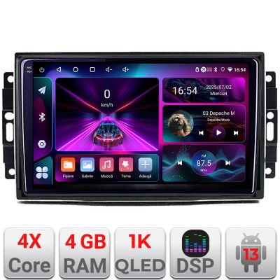 Navigatie Chrysler Jeep A-202 4+64 InCell Display 1K Android Waze USBNavigatie Internet Youtube Radio V2