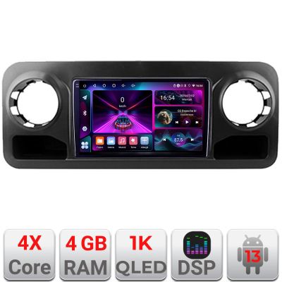 Navigatie Mercedes Sprinter 2018- Android radio gps internet 4+64 InCell Display 1KGB 4-Core Kit-sprinter+EDT-E210-RK