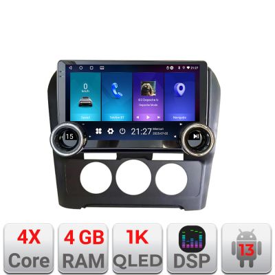 Navigatie Citroen C4 cu clima manuala 2015-2018 Kit-C4-AC Edotec  4+64 10.5 inch Incell 1K android Wifi 5Ghz gps internet et GPS W
