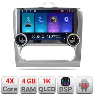 Navigatie Ford Focus clima automata Kit-140-automatic Edotec  4+64 10.5 inch Incell 1K android Wifi 5Ghz gps internet