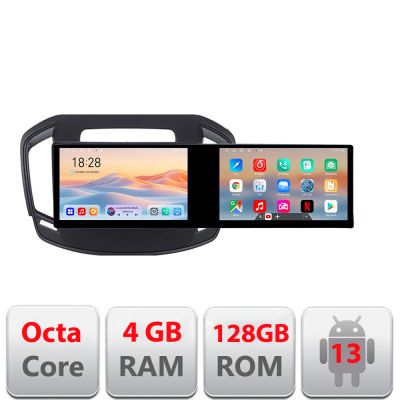 Navigatie Opel Insignia 2014-2016 Kit-338 Edotec 2 ecrane  8 core 4+128 21.6 inch Incell android Wifi 5Ghz gps internet a