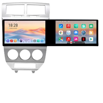 Navigatie Dodge Caliber 2006-2010 Kit-caliber-06 Edotec 2 ecrane  8 core 4+128 21.6 inch Incell android Wifi 5Ghz gps internet 32