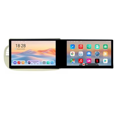 Navigatie Fiat 500 2007-2015 Edotec 2 ecrane  8 core 4+128 21.6 inch Incell android Wifi 5Ghz gps internet