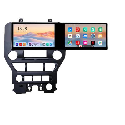 Navigatie Ford Mustang 2015-2020 Kit-MUSTANG Edotec 2 ecrane  8 core 4+128 21.6 inch Incell android Wifi 5Ghz gps internet