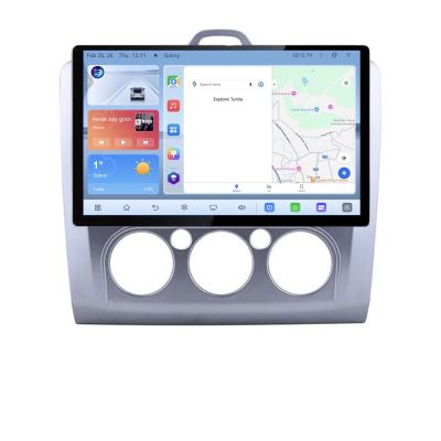 Navigatie dedicata Ford Focus 2 Manual N-140-manual Edonav ecran 13" 1K 4+64 Android Waze USB Navigatie 4G 360 Toslink Youtube