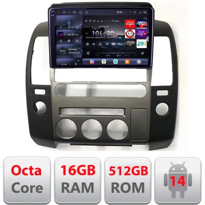 Navigatie dedicata Nissan Patfinder si Navara masini cu navigatie de fabrica Android Qled 2K Octa Core 16+512 LTE 4G DSP Wifi 5Ghz android-auto carplay gps EDT-E809-2K