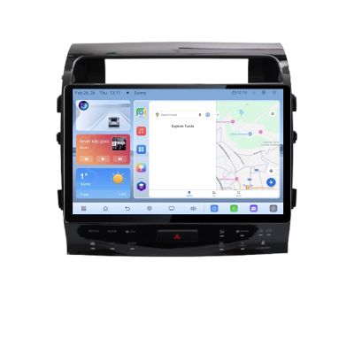 Navigatie Toyota Land Cruiser V8 L200 2008-2019 Edotec 4+64 1K 13 inch qled android 4G DSP gps internet  Kit-381-type-a