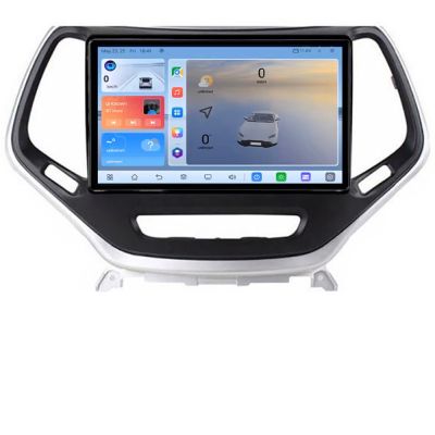 Navigatie Jeep Cherokee 2014-2019 Manual C-248 Android 8 Core 2.2 Ghz 8+128 Qled 1K ADAS 4G LTE GPS 360 KIT-248+EDT-E410V3