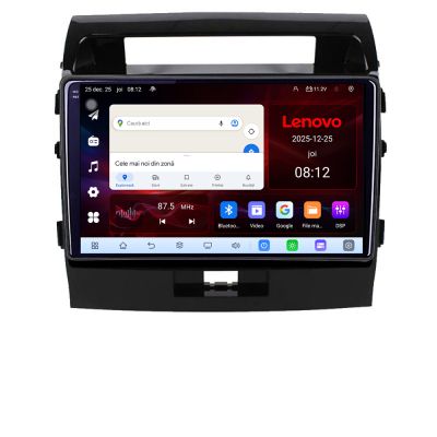 Navigatie Toyota LandCruiser 2008-2015 Lenovo 8 Core 2.2 Ghz 8+128 Qled Incell 1K Android 360 Carplay DSP AHD 1080P ADAS 4G Wifi 5Ghz Bluetooth PRO