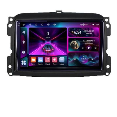Navigatie Fiat 500 2015-2021 A-500new  4+64 InCell Display 1K Android Waze USB Navigatie Internet Youtube Radio