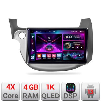 Navigatie Honda Fit 2008-2013 Android radio gps internet 4+64 InCell Display 1K Kit-fit-08+EDT-E209-RK