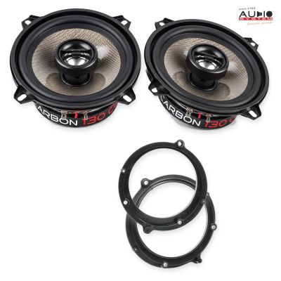 Pachet difuzoare Audi A4 (Avant B5) 1995-2001 Audio System CARBON coaxiale dedicate uși spate